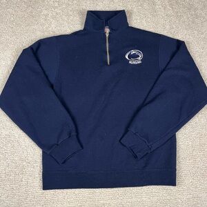 Jerzees Navy Zip-Up Sweater
